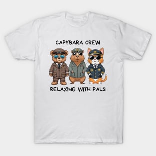 CAPYBARA CREW/RELAXING WITH PALS T-Shirt